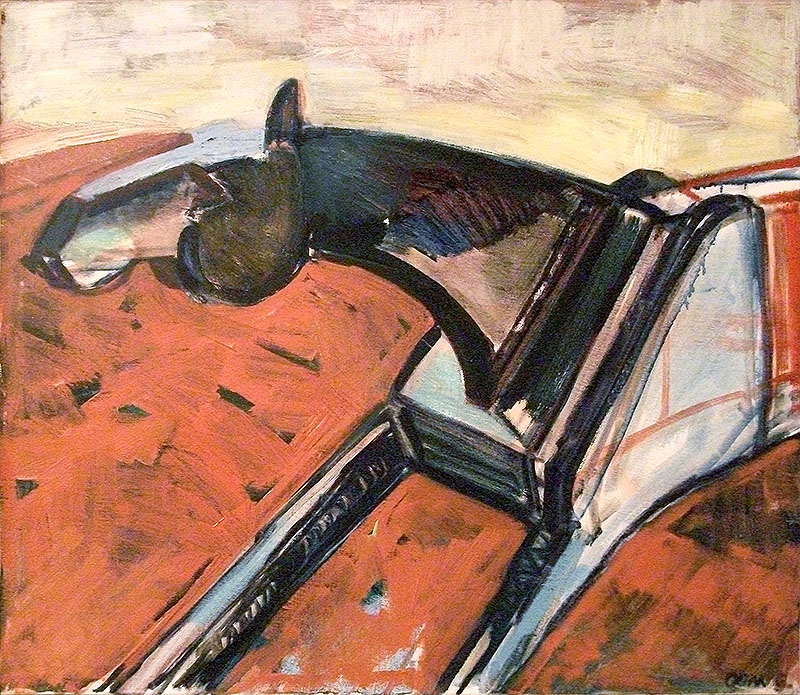 Hästhuvud av Maria Oom, 1988, tempera. Inköpt 1988.